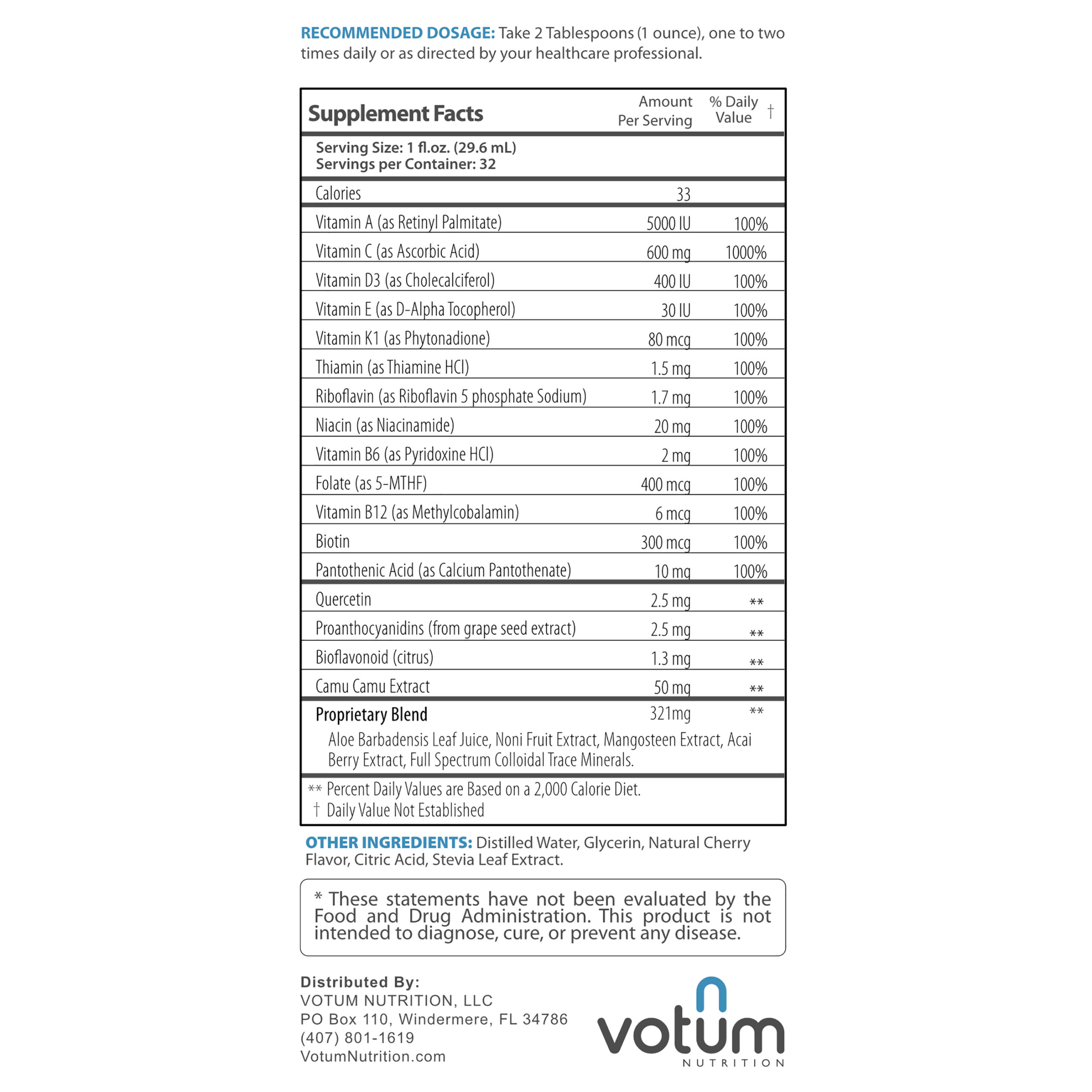 Total Vitamins & Minerals by Votum Nutrition Supports Healthy Immune